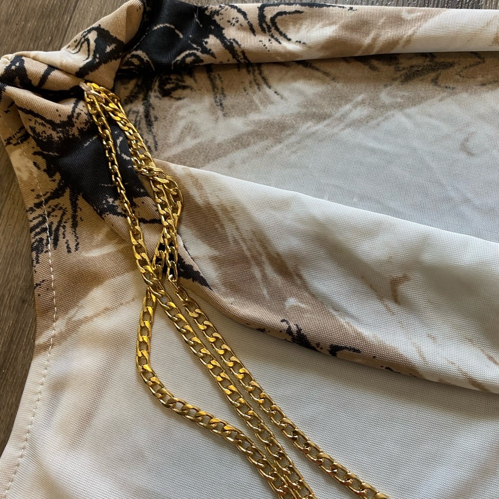 Anself Chain Necklace Sleeveless Top Size XL - Picture 6 of 8